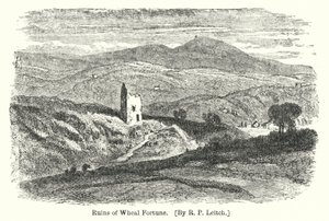 Ruins of Wheal Fortune (gravering) av Richard Principal (after) Leitch