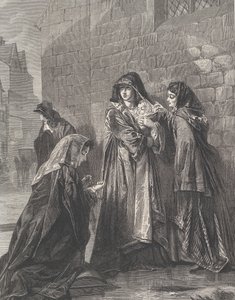 Flight of the Queen of James II, fra Illustrated London News, 3. august 1872. av Richard Principal Leitch