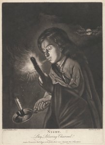 Natt - Gutt blåser kull