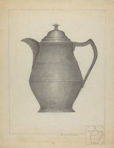 Tinnkanne av Richard Schoene