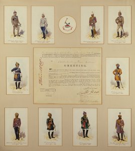 Offiserer fra den britiske hæren i uniform av R.Simkin, 1800-tallet