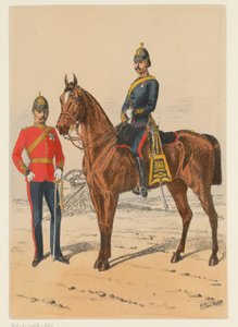 To britiske soldater Ni representasjoner av britiske militæruniformer (serietittel) av Richard Simkin