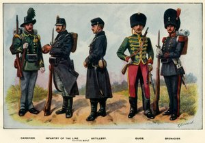 Typer av den belgiske hæren, 1919.