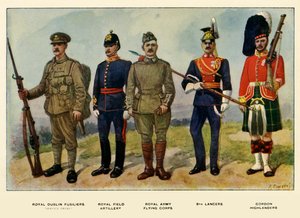 Typer av den britiske hæren, 1919.