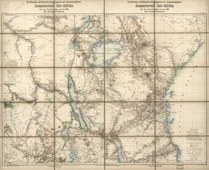 De tyske og britiske protektorater og interessesfærer i Ekvatorial Øst-Afrika: under avtalene fra juni 1890 av Richard; Sprigade Kiepert