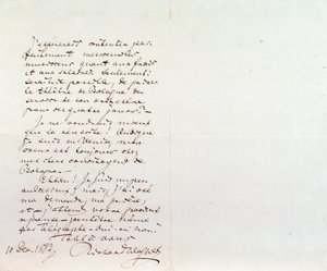 Håndskrevet brev fra Richard Wagner til Luigi Mancinelli, 10. desember av Richard Wagner