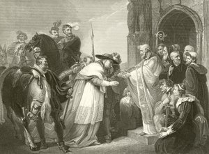 Kardinal Wolsey ved Leicester Abbey av Richard Westall