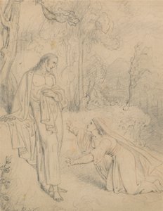 Kristus viser seg for Maria Magdalena (Johannes 20:13-14) av Richard Westall