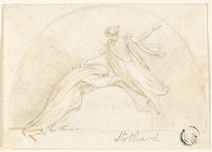 Design for begravelsesmonument av Richard Westall