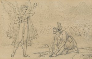 Josva og engelen (Josva 5:13) av Richard Westall