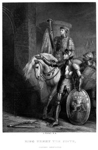 Kong Henry V 1387-14220, før Harfleur, 1800-tallet. av Richard Westall