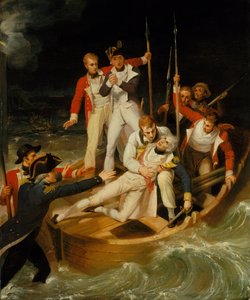 Nelson såret på Tenerife, 24. juli 1797 av Richard Westall