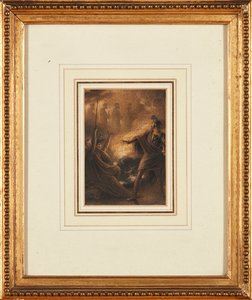 The Vision of the Descendants of Banquo (blekk og akvarell) av Richard Westall