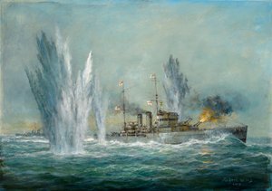 HMS Exeter deltar i Graf Spee ved slaget ved elveplaten, 2009