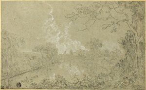 Banks of the River Dee nær Eaton Hall, Cheshire av Richard Wilson