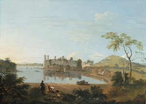Caernarvon Castle, ca. 1744 (olje på lerret)