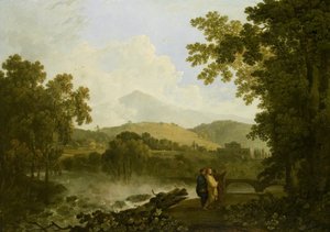 Cicero og vennene hans, Atticus og Quintus, i villaen hans på Arpinum