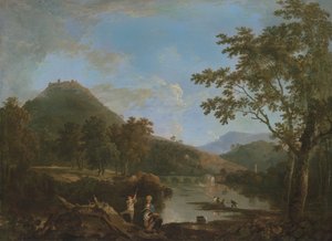Dinas Bran fra Llangollen av Richard Wilson