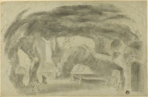 Interiøret i en grotte av Richard Wilson