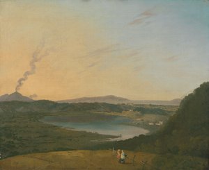 Lago d'Agnano med Vesuv i det fjerne