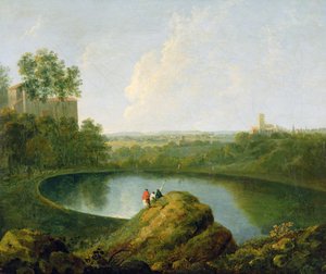 The Head of Lake Nemi (olje på lerret) av Richard Wilson