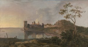 En sommerkveld (Caernarfon Castle)