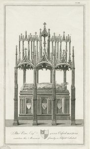 Lichfield Cathedral - Monument til biskop Blythe: gravering, nd [1762-1798] (trykk) av Richard Woollett Basire