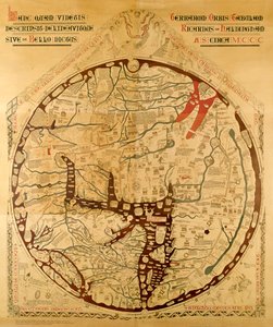 Foran Hereford Mappa av Richard of Haldingham