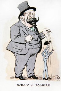 Willy og Polaire, tidlig på 1900-tallet (farge litho)