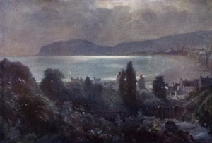 A Nocturne, Llandudno Bay (farge litho)
