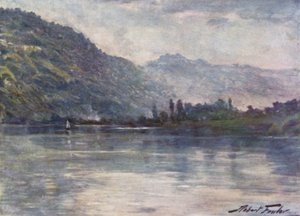 Morning Mists, nær Trefriw (farge litho) av Robert (after) Fowler