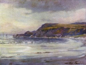 Sommerkveld, Anglesey Coast (farge litho) av Robert (after) Fowler