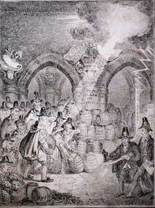 Opposisjonen prøver å sprenge parlamentet, utgitt av Thomas McLean i 1835 (radering) av Robert (after) Seymour