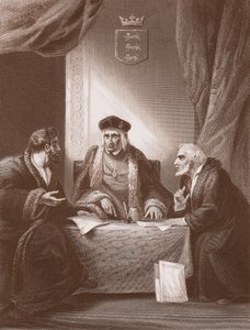 Henry VII med Empson og Dudley, gravert av A.H. Payne (litho)
