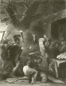 Massakren av druidene (gravering)
