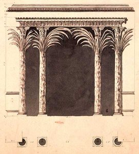 Design for en alkove (penn og blekk og vask) av Robert Adam