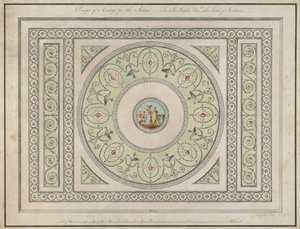 Headfort House, Irland: Saloon Ceiling av Robert Adam