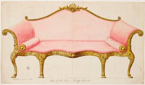 Sofa til Sir Lawrence Dundas av Robert Adam