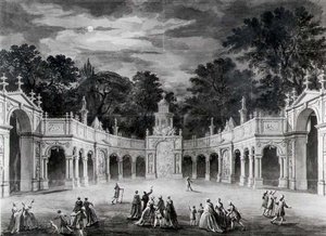 The Illuminations på Buckingham House for å feire fødselsdagen til George III av Robert Adam