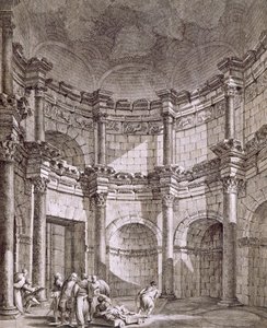 The Temple of Jupiter, pub. 1764. av Robert Adam