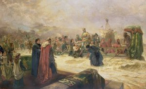 Englands velkommen til Henry V av Robert Alexander Hillingford