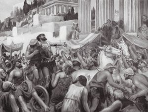 Peisistratos#39; kunstferdige triks (lito) av Robert Ambrose Dudley