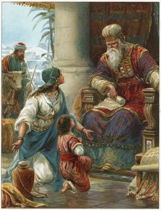 Hannah bringer Samuel til Eli av Robert Ambrose Dudley