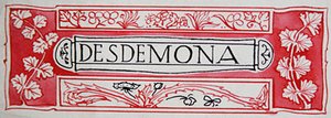 Desdemona, fra Shakespeares heltinner av Anna Murphy Jameson av Robert Anning Bell