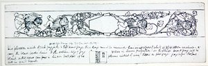 Design for sluttpapir, ca. 1895 (penn og blekk på papir) av Robert Anning Bell