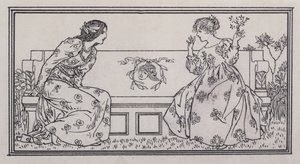 Helena og Hermia av Robert Anning Bell