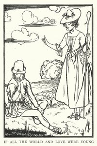 Hvis all verden og kjærligheten var ung (litho) av Robert Anning Bell