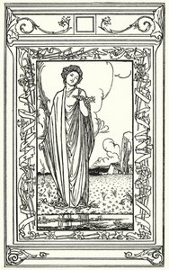 Illustrasjon for dikt av John Keats (litho) av Robert Anning Bell