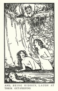 Illustrasjon for dikt av John Keats: Endymion (litho) av Robert Anning Bell