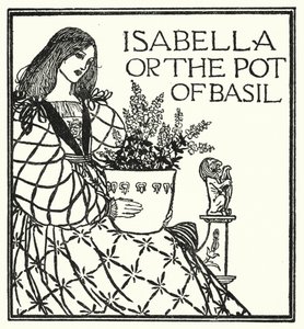 Illustrasjon for dikt av John Keats: Isabella or The Pot of Basil (litho)